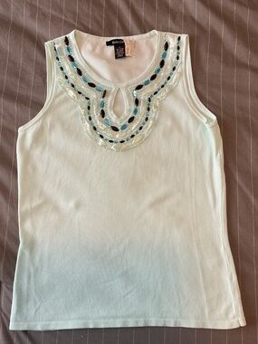 Dolce and Gabbana light blue sleeveless sweater